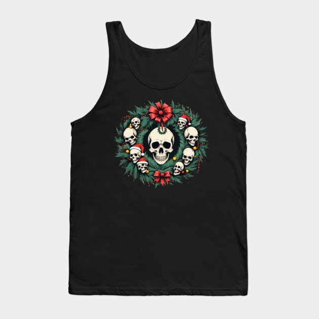 Christmas Skulls Tank Top by ThatSimply!